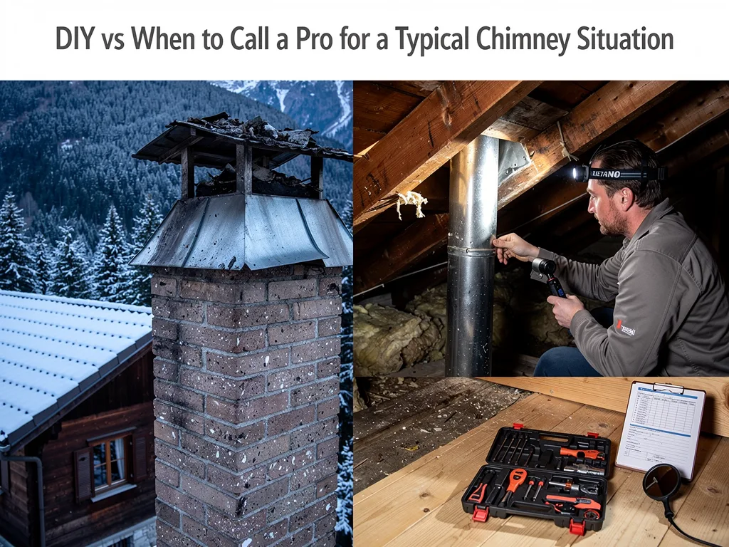 DIY vs When to Call a Pro for a Typical Chimney Situation